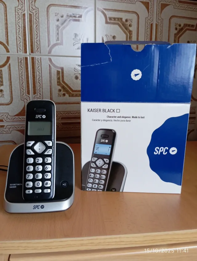 Teléfono inalámbrico SPC Kaiser Black