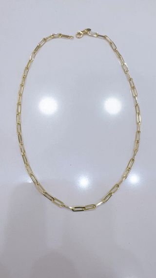 Collana a maglie rettangolari in oro 18kt 750