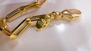 Collana a maglie rettangolari in oro 18kt 750