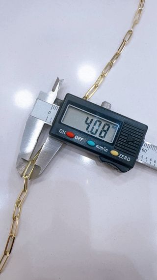 Collana a maglie rettangolari in oro 18kt 750