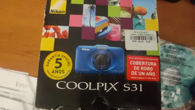 Cámara Nikon COOLPIX Azul aquatica !!
