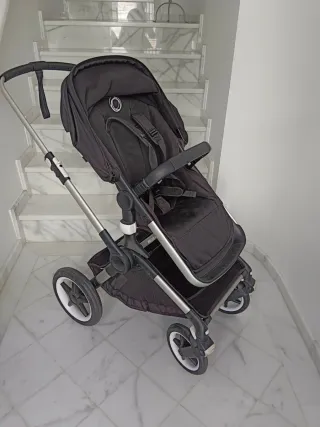 Carro Bugaboo Fox2 Negro Chasis Acero