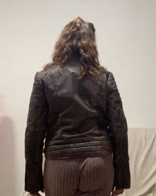 Cazadora Cuero Zara Talla L