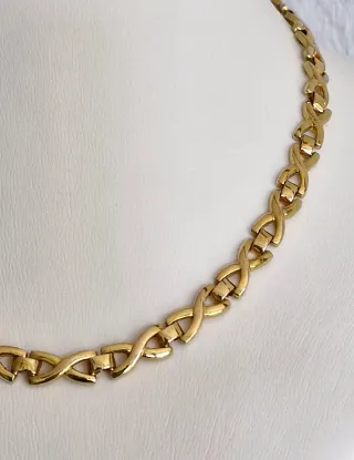 Collar chapado en oro vintage Yves Rocher