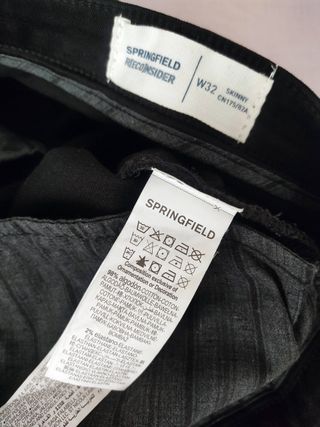 Pantalón Springfield Slim Fit Negro
