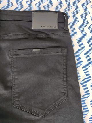 Pantalón Springfield Slim Fit Negro