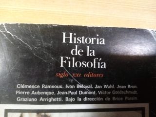 historia de la filosofia. 3 tomos