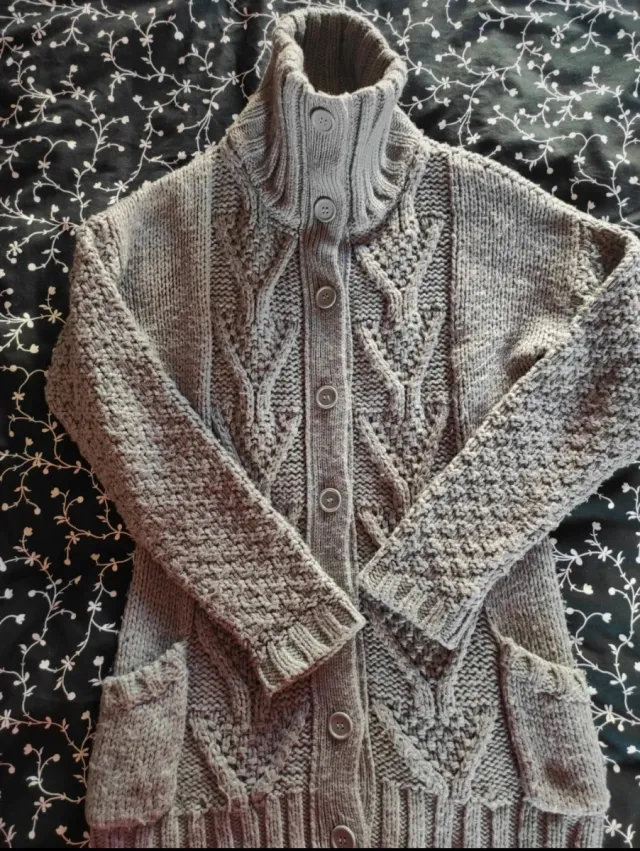 Chaqueta de lana gris talla M