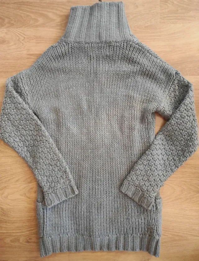 Chaqueta de lana gris talla M