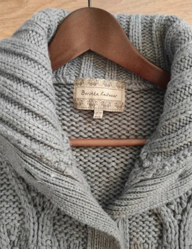 Chaqueta de lana gris talla M