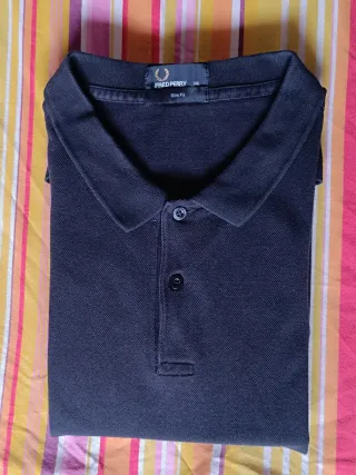 Polo Fred Perry blu tg. XXL
