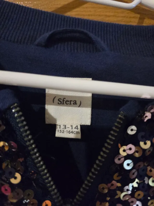 Chaqueta lentejuelas azul