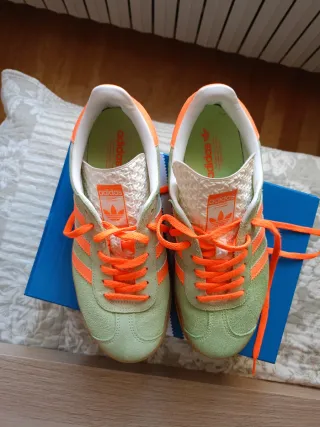 Adidas Gazelle Bold W Verde/Naranja Talla 38