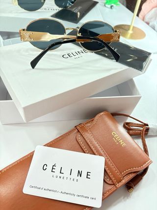 Gafas de sol Celine doradas y negras