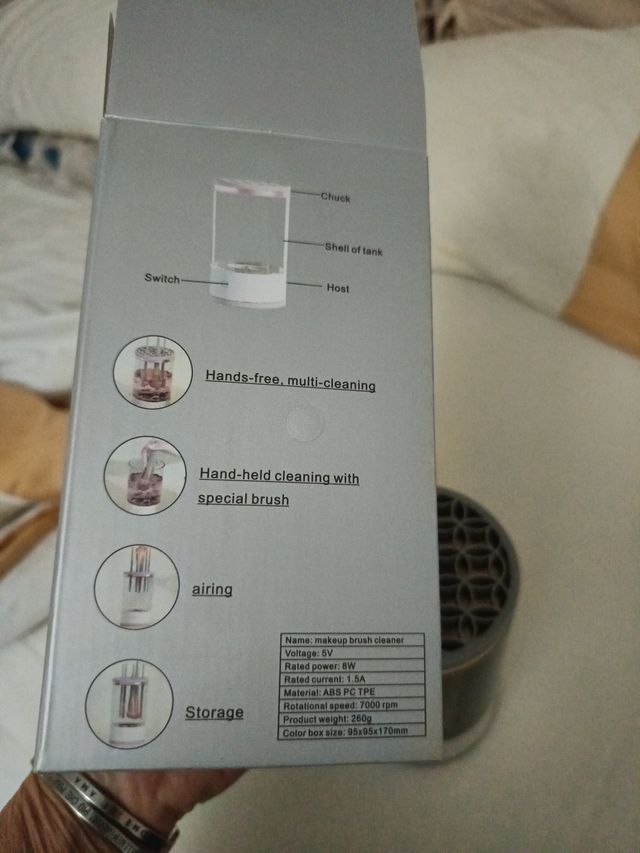 Lavatrucchi elettrico portatile