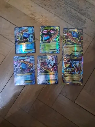 Lote 6 Cartas Pokémon Mega EX