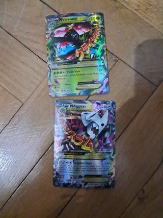 Lote 6 Cartas Pokémon Mega EX