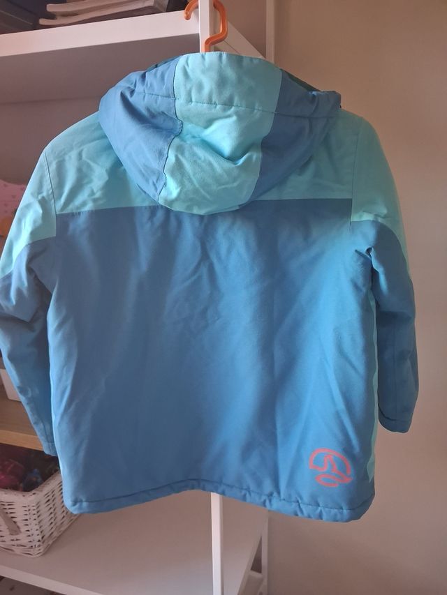 Chaqueta niña Ternua azul y turquesa.Talla 10 años