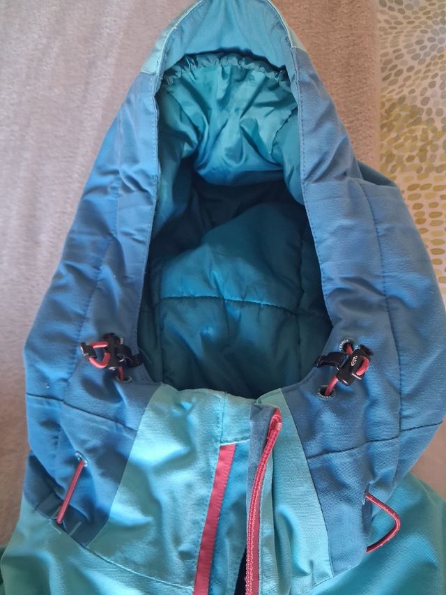 Chaqueta niña Ternua azul y turquesa.Talla 10 años