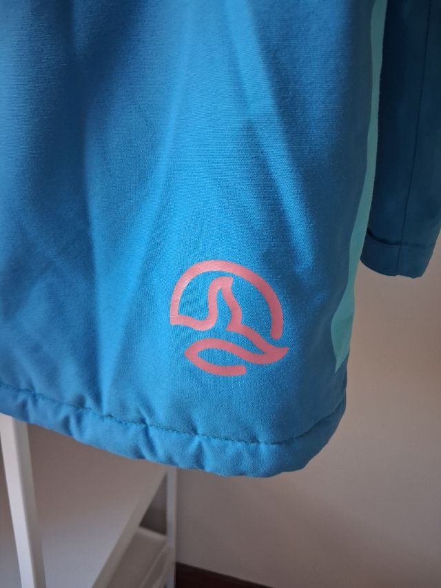 Chaqueta niña Ternua azul y turquesa.Talla 10 años