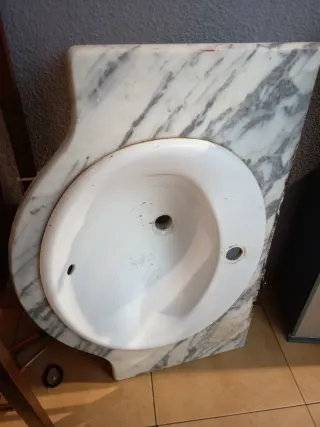 Lavabo de mármol