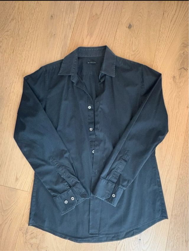 Camicia uomo Sisley nera
