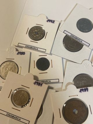 Lote 10 Monedas Dinamarca