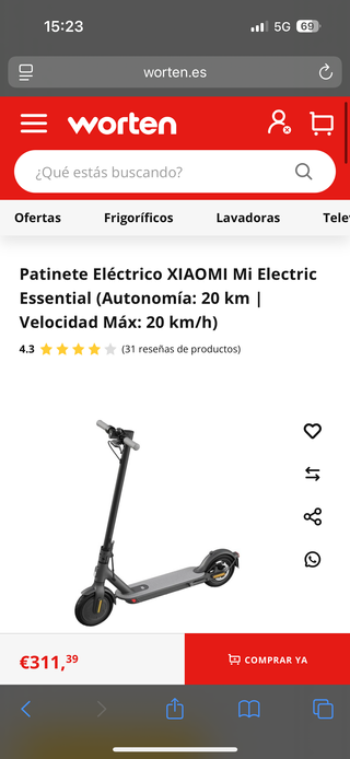 Patinete Eléctrico Xiaomi Essential
