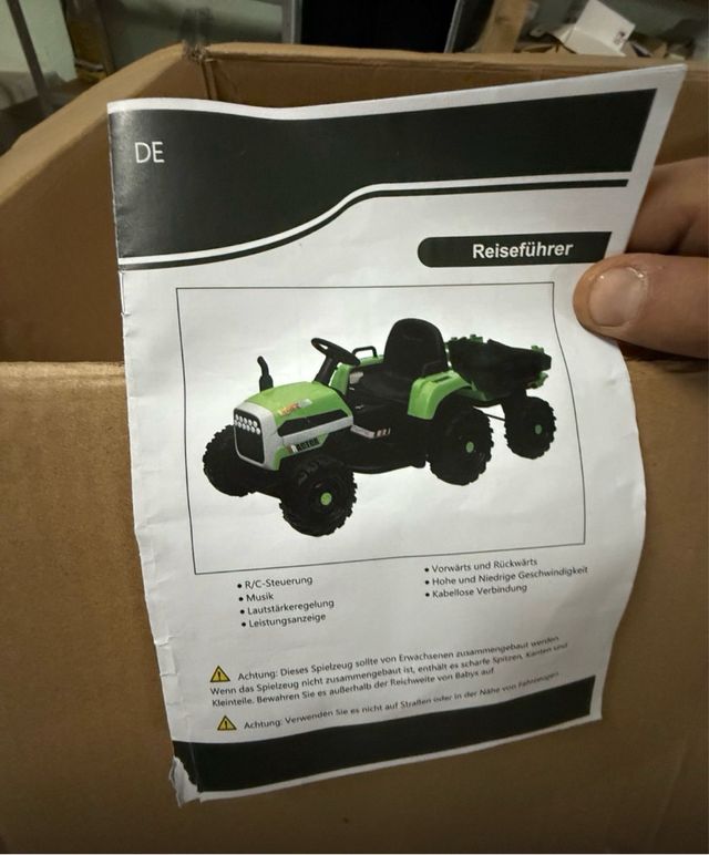 Trattore Elettrico Verde