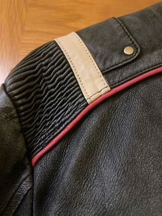Cazadora Cuero Negra Talla M