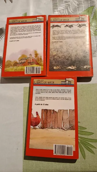 Lote tres libros del barco de vapor