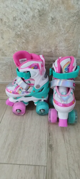 Patines Infantiles Ajustables Unicornio