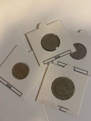 Lote 4 monedas Iraq
