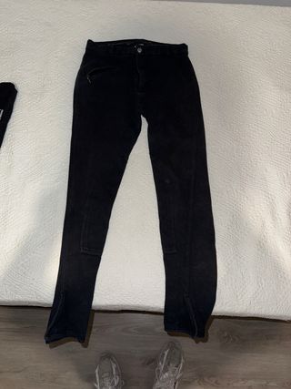 Pantalón Hípica Negro Talla M Fouganza