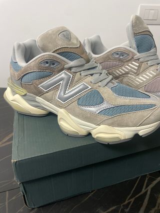 New Balance 9060 Beige/Blu Scarpe Uomo