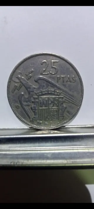 Moneda 25 Pesetas Franco 1957