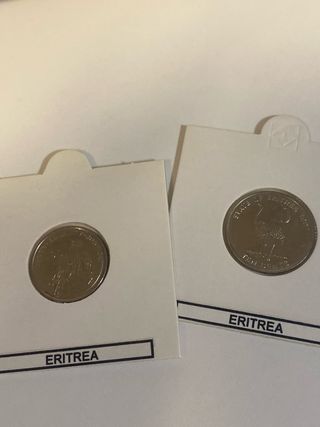 Lote 2 Monedas Eritrea