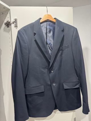 Chaqueta americana azul hombre