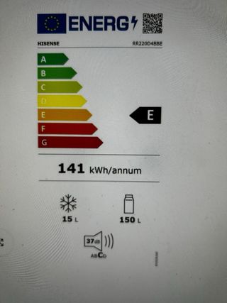 Frigorífico Nevera Hisense Rojo 1 Puerta