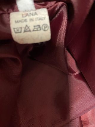 Cappotto donna lana vintage rosso taglia L