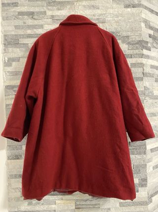Cappotto donna lana vintage rosso taglia L