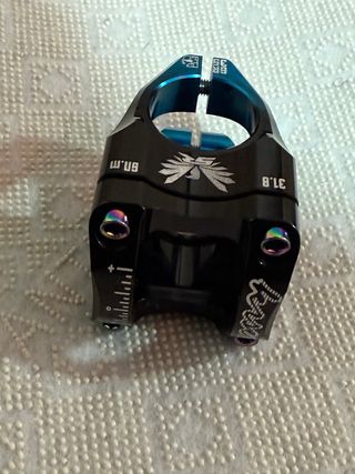 Potencia Bicicleta Montaña Negra y Azul