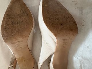 Zapatos de fiesta Karmine blanco roto