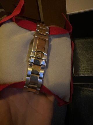 Reloj Oro y Acero Esfera Verde