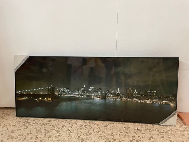 Cuadro Foto Skyline Nueva York Noche