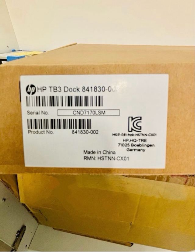 Dock Station HP Thunderbolt 3
(841830-002) ~150W