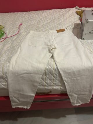 Pantalón Vaqueros Blanco 