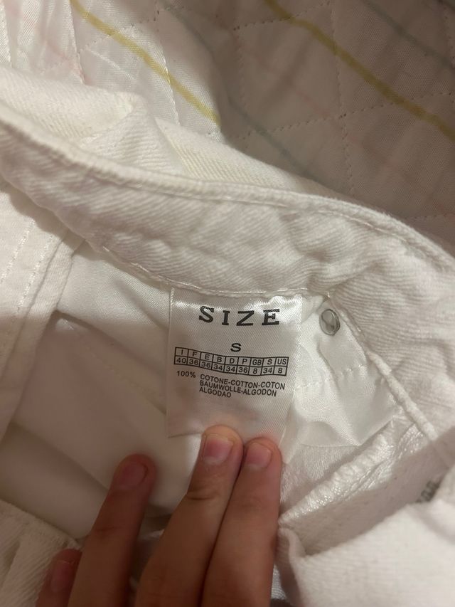 Pantalón Vaqueros Blanco