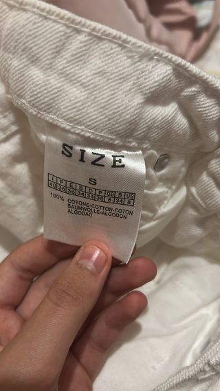 Pantalón Vaqueros Blanco 