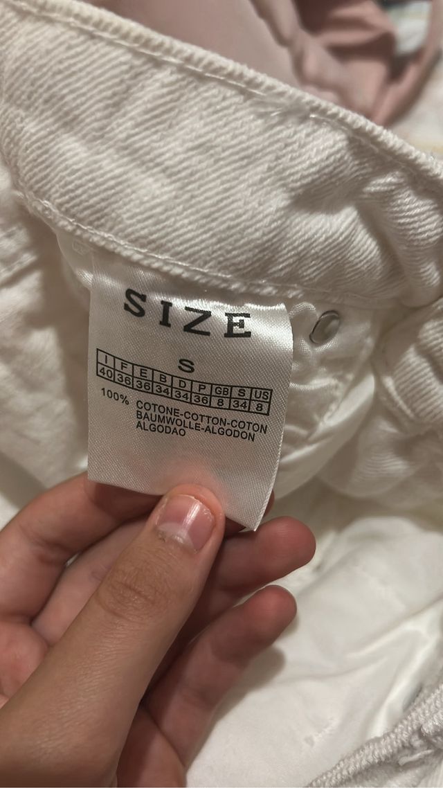 Pantalón Vaqueros Blanco